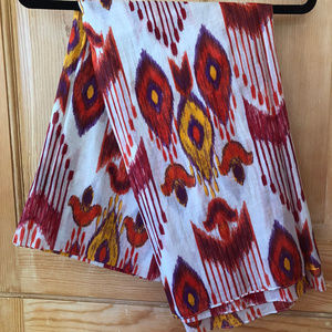 Bright Printed Semi-Sheer Scarf